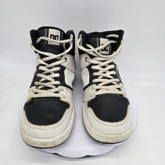 Dc Shoes Men's 13 Factory Lite High Top Skate Trainers White Black Sneakers - Picture 7 of 7
